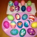 Handmade Easter eggs designed by the Payne family for Easter 2012.